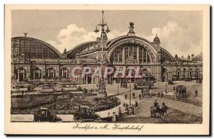 Old Postcard Frankfurt am Main Hauptbahnhof