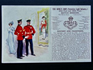 History & Tradition THE YORKSHIRE LIGHT INFANTRY Postcard Gale & Polden No.84b