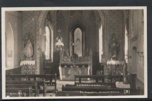 Lancashire Postcard - Interior of St Hubert's Church, Dunsop Bridge  RS6807