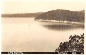 Norfork Arkansas Lake Waterfront Real Photo Antique Postcard K93014