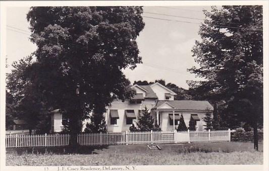 J F Casey Residence Delancey New York Real Photo