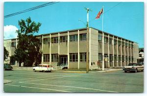 Postcard Canada British Columbia BC Vernon 1950's View General Post Office C8