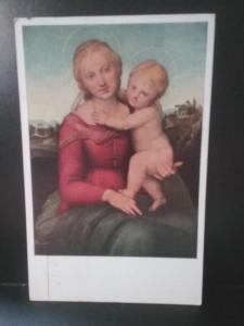 Postcard The Small Cowper Madonna Widener Collection