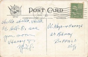 NEW CASTLE NH~FORT CONSTITUTION-FORMER WILLIAM & MARY~1943 WW2 MILITARY POSTCARD