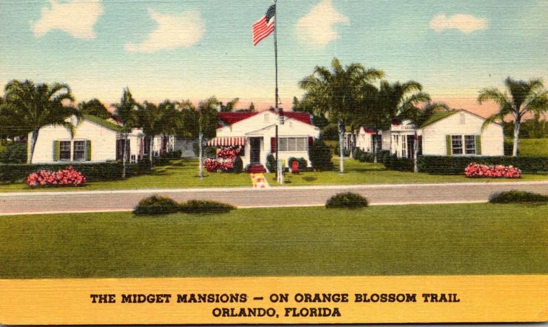 Florida Orlando The Midget Mansions On Orange Blossom Trail Curteich