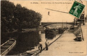 CPA Clichy Le Pont et Ile des Ravageurs (1314201)