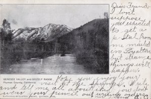 BLACK and WHITE view of Genesee Valley and Grizzly Range, 1900s