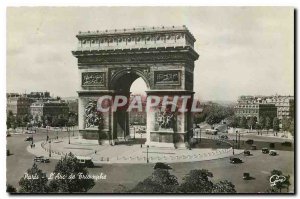 Old Postcard Paris Arc de Triomphe