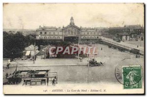 Old Postcard Amiens Gare du Nord