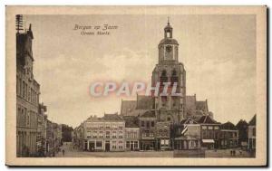 Postcard Old Bergen op Zoom Netherlands Groote Markt