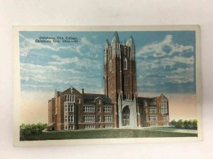 c. 1910 Oklahoma City College Building Postcard University