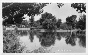 Reno Nevada Truckee River 1930s #17 RPPC Photo Postcard 21-8823