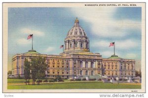 Exterior, Minnesota State Capitol, St. Paul, Minnesota,  PU-30-40s