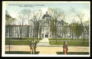 Main Building, University of Michigan. 1917 Ann Arbor cancel. Commercialchrome