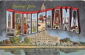 Linen Louisiana, USA Postcard Post Cards Louisiana, USA Linen