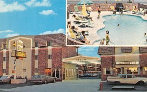 AURORA, CO Colorado  DUNES MOTEL  Roadside  Multi w/POOL  Chrome  Postcard