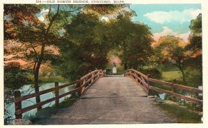 Vintage Postcard Old Northbridge Landmark Concord Massachusetts United Art Pub.