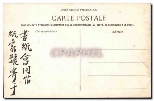 Annam Hue Old Postcard Chef of the royal guard and its escort Indo-China Indo...