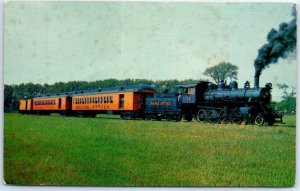 Postcard - Passenger Train, Arcade &Attica Railroad Routes 39 & 98 - Arcade, NY