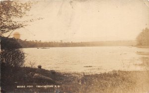 H74/ Fracestown New Hampshire RPPC Postcard c1920s Scobie Pond  109
