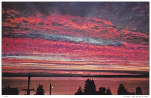 Sunset on the Staits, POWELL RIVER, British Columbia, Canada, 40-60´s