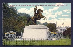 Andrew Jackson Memorial/Statue Washington DC unused c1910's