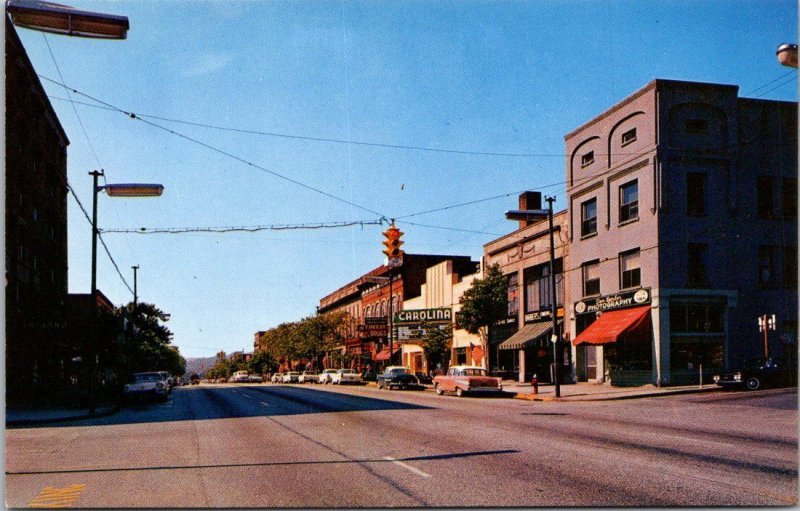 North Carolina Hendersonville Main Street Looking South