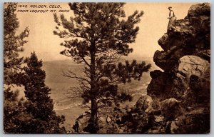 Vtg Golden Colorado CO From Lookout Mountain Park 1910s View Postcard
