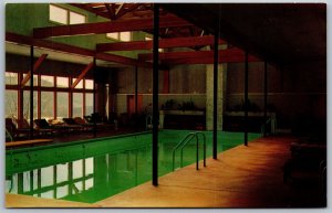 Vtg Lenox Massachusetts MA Eastover Resort Indoor Pool Berkshires Postcard