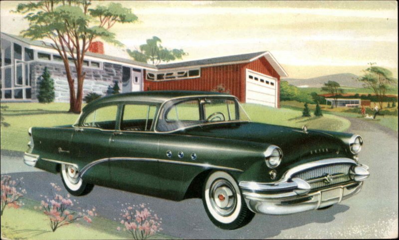 Car Auto Promo 1955 Buick 41 Special Sedan Postcard