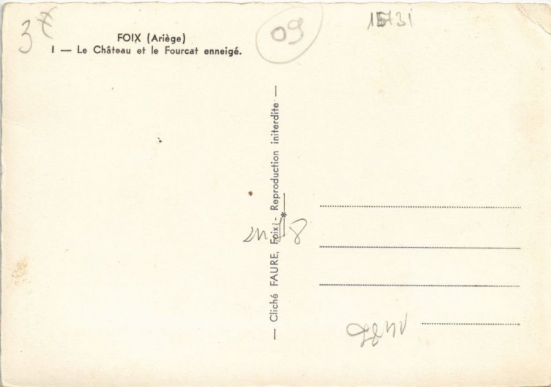 CPM Foix Le Chateau et le Fourcat (15731)