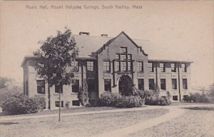 Massachusetts South Hadley Music Hall Mount Holyoke College