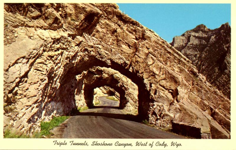 WY - Shoshone Canyon. TripleTunnels West of Cody