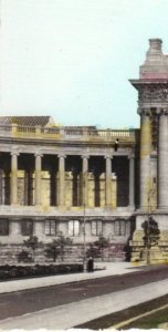 Parc Cinquantenaire Triumphal Arch Brussels Belgium a hand colored real photo