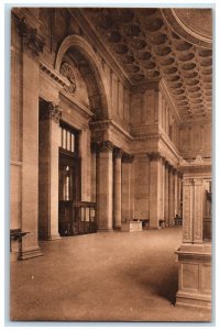 c1940 National City Bank New York Office Main Entrance Vintage Antique Postcard 