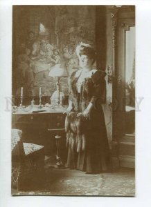 264970 RUSSIA ST.PETERSBURG Rich Lady FUR Vintage REAL PHOTO