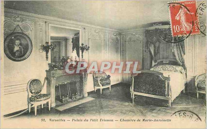 Postcard Old Palace Versailles Petit Trianon Room Marie Antoinette