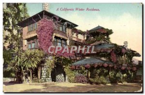 Old Postcard A California Winter Residence