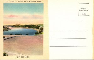 Massachusetts Cape Cod Scenic Highway Looking Toward Bourne Bridge
