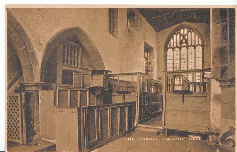 Derbyshire Postcard - Haddon Hall - The Chapel    ZZ3074