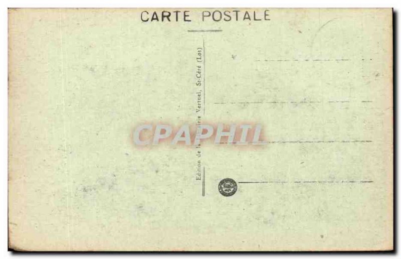 Old Postcard The Padirac pit the gulf