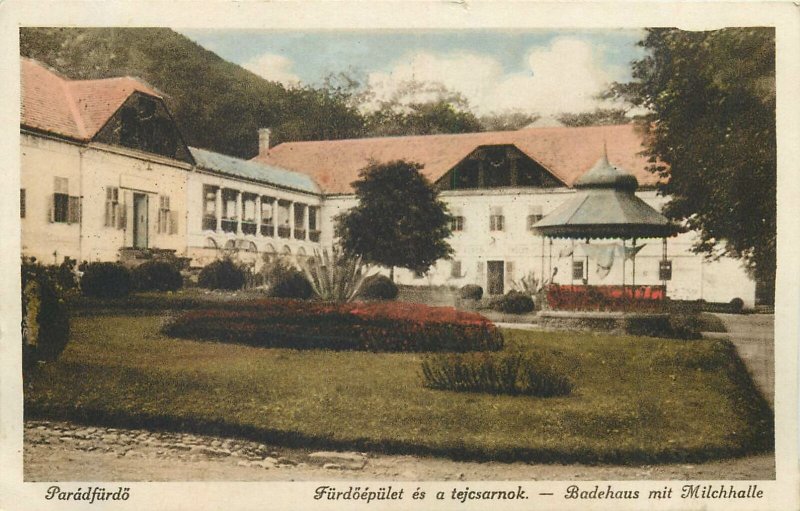 Hungary Parad Bathouse with milk hall Postcard