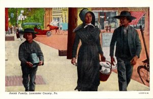 Pennsylvania Lancaster County Typical Amish Family Curteich