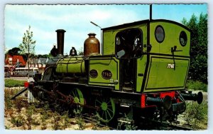 BERGEN, Norway ~ Railroad STEAM ENGINE #7742 on Display 1965 Postcard