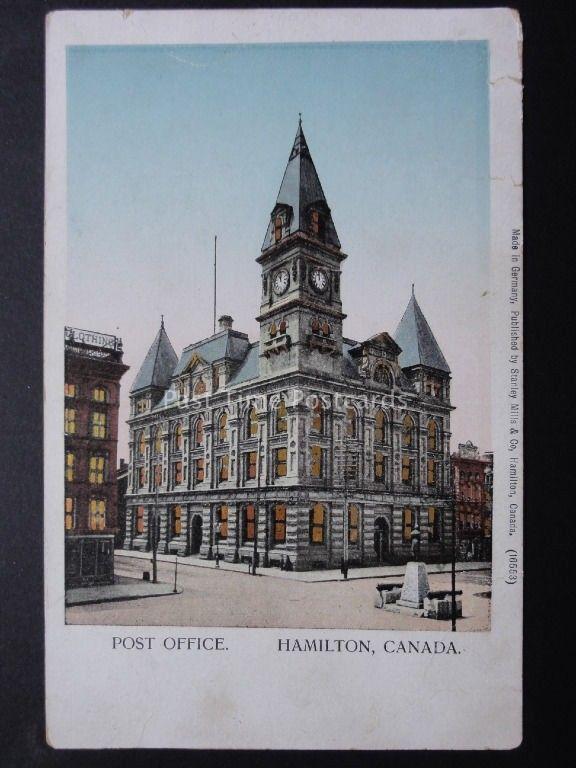 Canada: Hamilton Post Office - Old Postcard