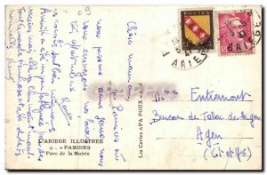 Pamiers - City Hall Park - Old Postcard