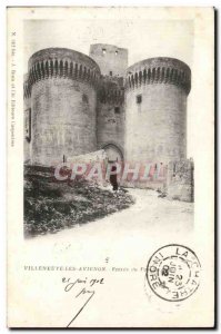 Old Postcard Villeneuve Avignon Entree fort