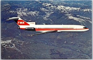 Airplane TWA - Trans World Airlines Boeing 727-231A Advance Model 1979 Postcard