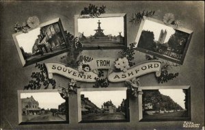 Ashford Kent Multi View c1915 Real Photo Postcard