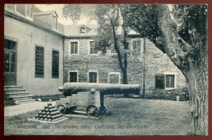 h2536 - MONTREAL Quebec Postcard 1910s Chateau de Ramezay Louisbourg  Gun